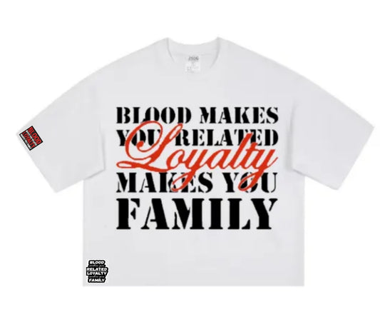 White B.M.Y.R  L.M.Y.F Short Sleeve Tee