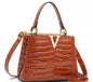 Vermira Leather V Shape   Monogram  Purse